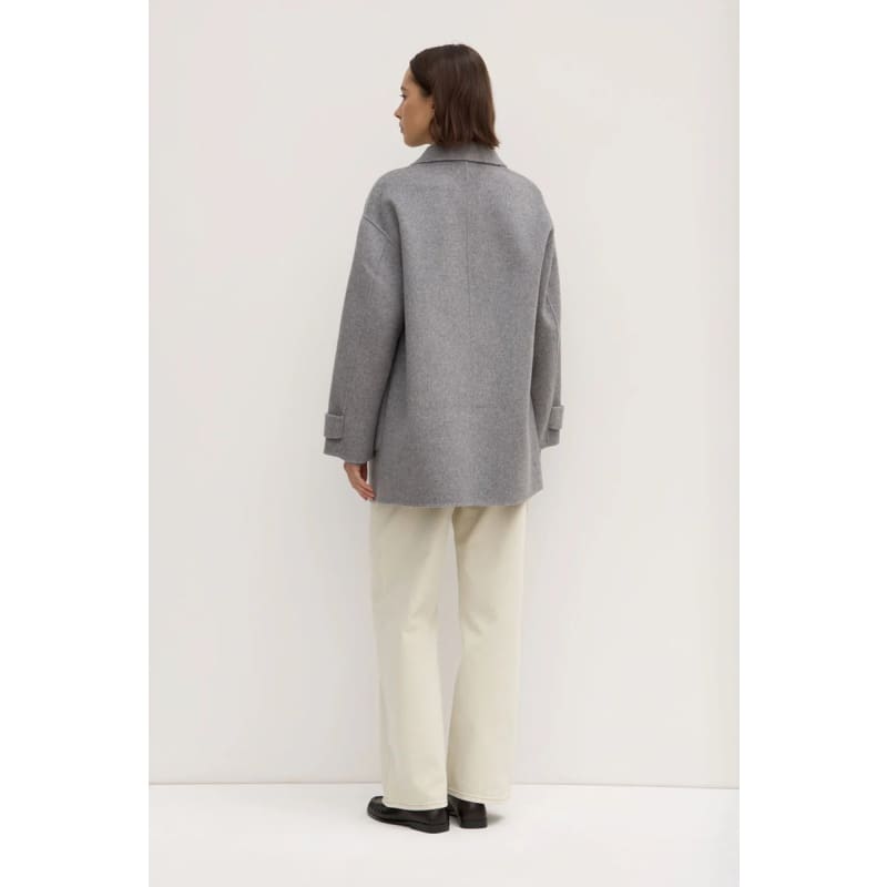 Pierra Wool Coat | Grey Marle - Jackets