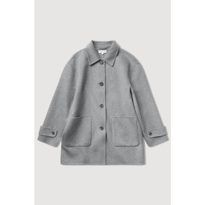 Pierra Wool Coat | Grey Marle - Jackets
