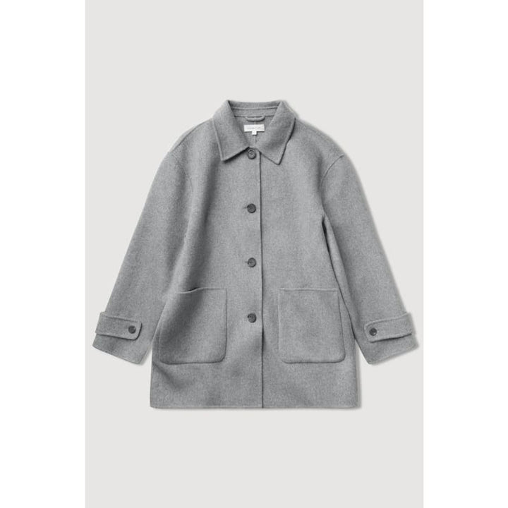 Pierra Wool Coat | Grey Marle - Jackets