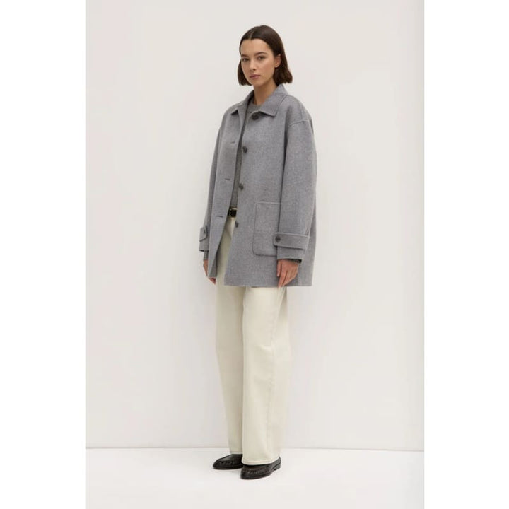 Pierra Wool Coat | Grey Marle - Jackets