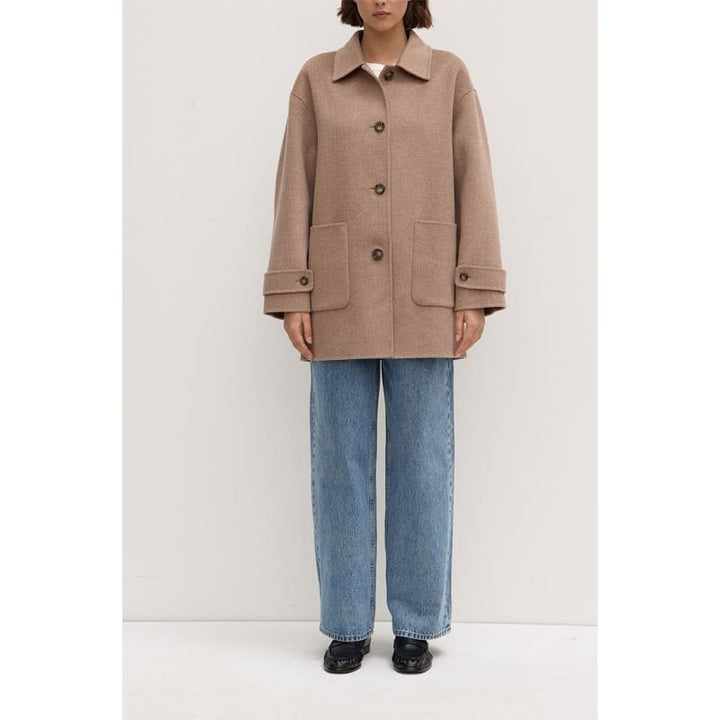 Pierra Wool Coat | Sable Marle - Jackets