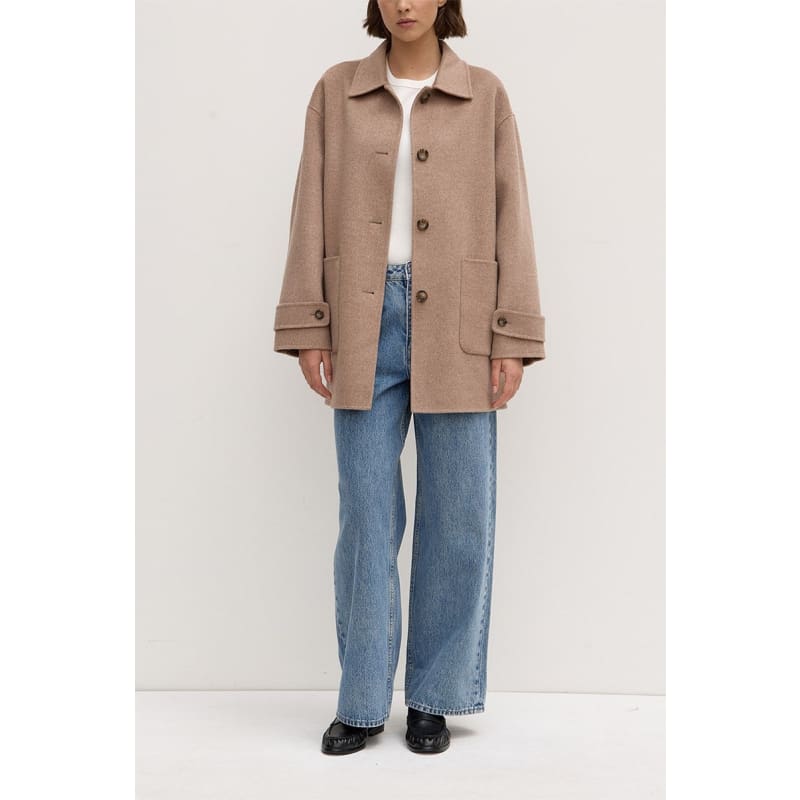 Pierra Wool Coat | Sable Marle - Jackets