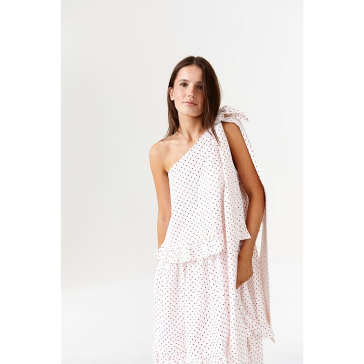 Plum Pudding One Shoulder Maxi Dress - Dress