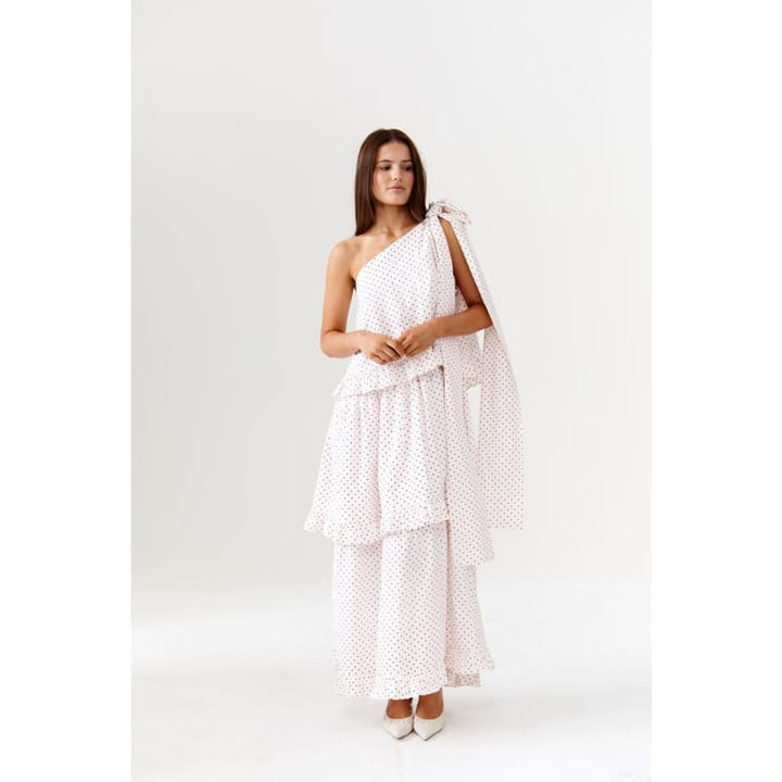 Plum Pudding One Shoulder Maxi Dress - Dress