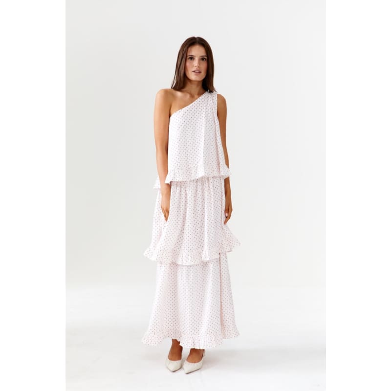 Plum Pudding One Shoulder Maxi Dress - Dress