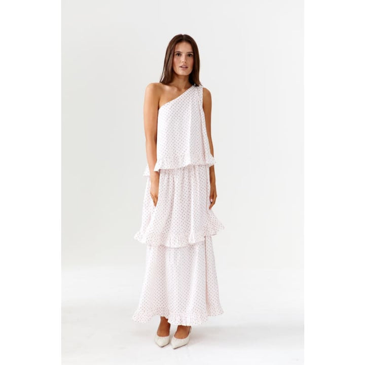 Plum Pudding One Shoulder Maxi Dress - Dress