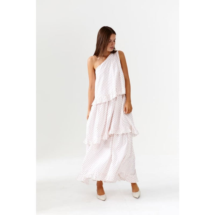 Plum Pudding One Shoulder Maxi Dress - Dress