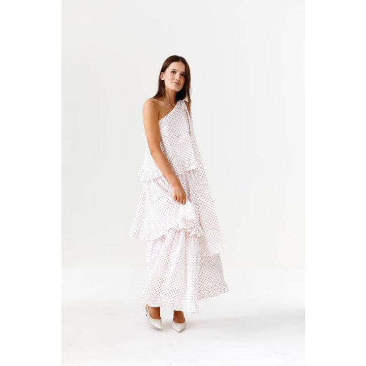 Plum Pudding One Shoulder Maxi Dress - Dress