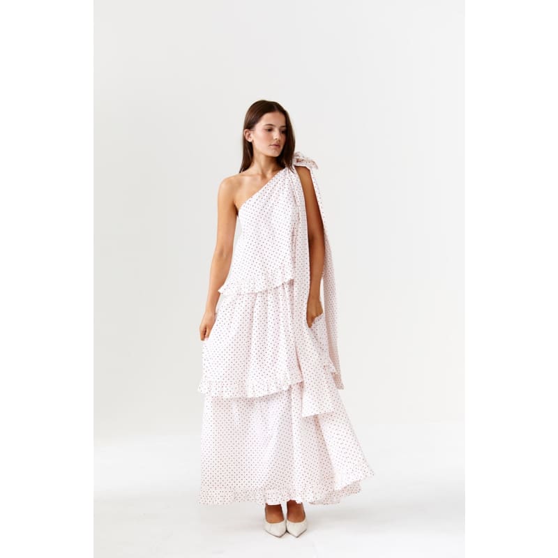 Plum Pudding One Shoulder Maxi Dress - Dress