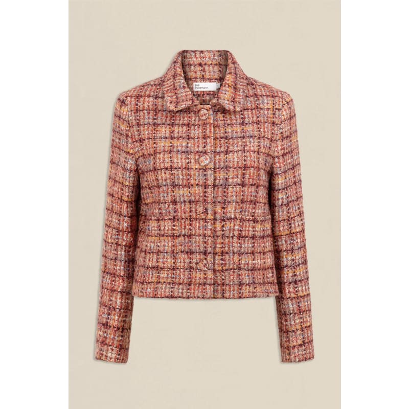 Plume Jacket | Berry Check - Jackets