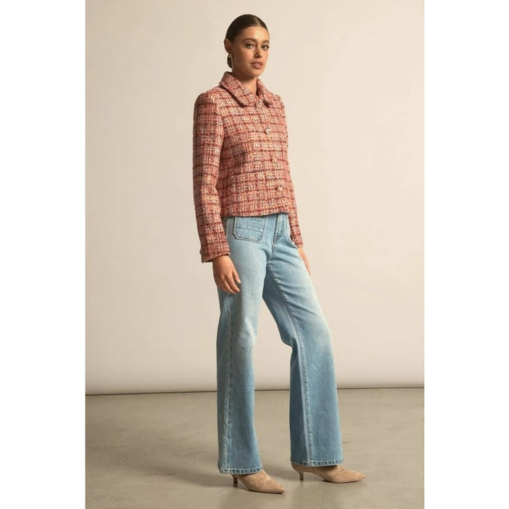 Plume Jacket | Berry Check - Jackets