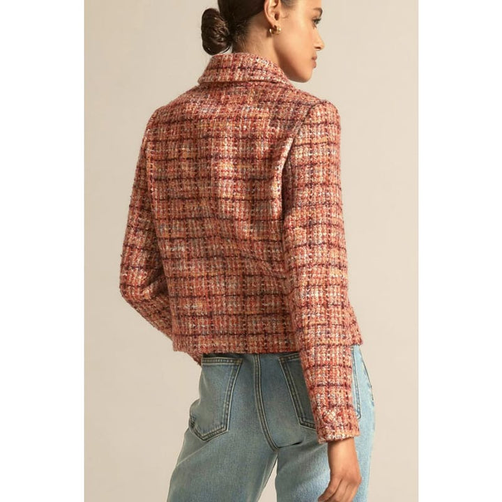 Plume Jacket | Berry Check - Jackets