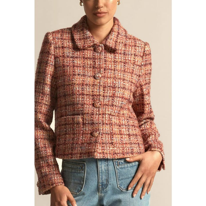 Plume Jacket | Berry Check - Jackets
