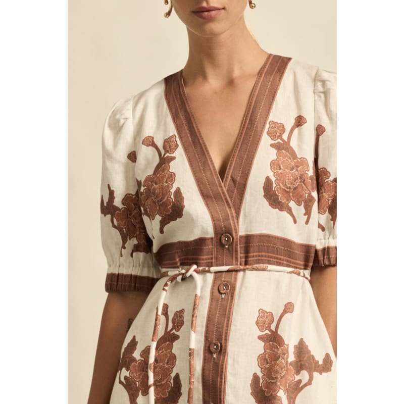Portrait Dress | Coffee Collage - Dress