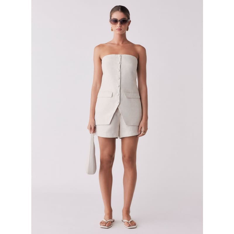 Portsea Bandeau Top | Natural - Tops