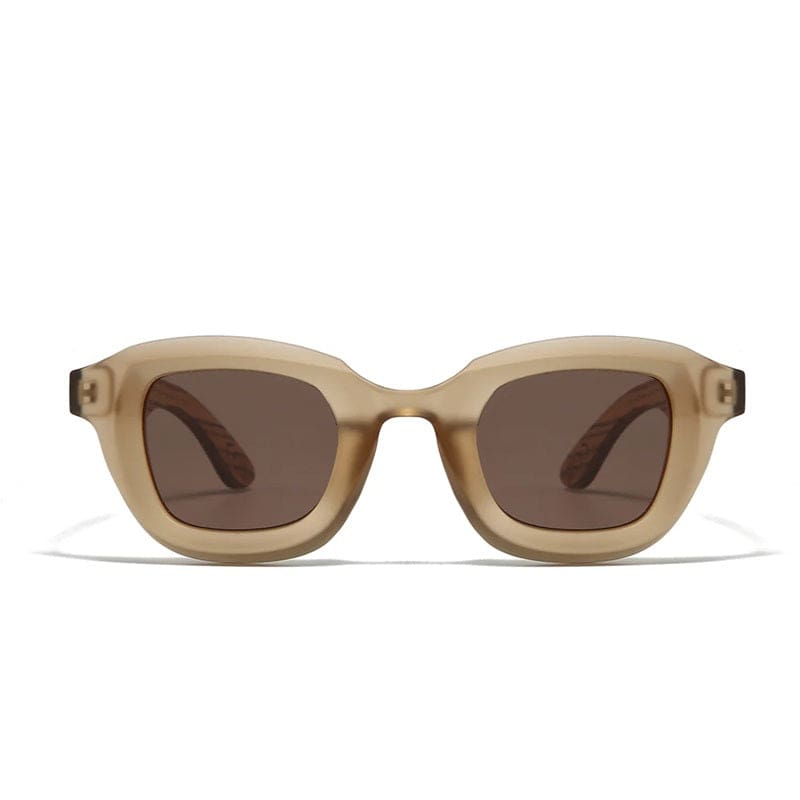 Quest Whiskey Sunglasses | Polarised Lens Walnut Arms - Accessories