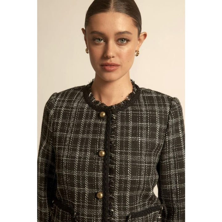 Quill Jacket | Black Porcelain Check - Jackets