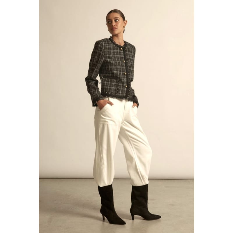 Quill Jacket | Black Porcelain Check - Jackets