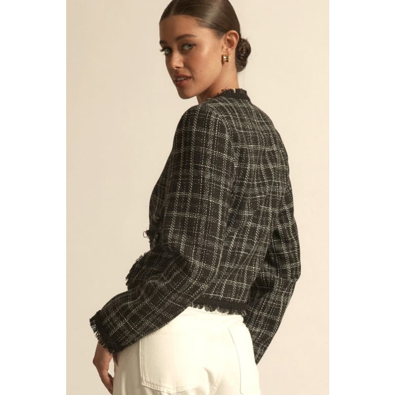 Quill Jacket | Black Porcelain Check - Jackets