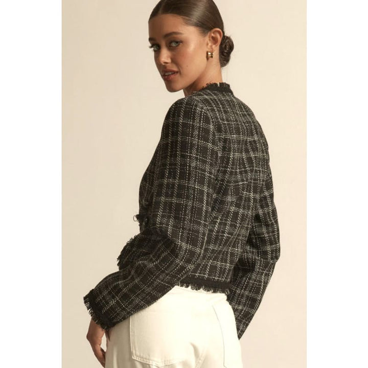 Quill Jacket | Black Porcelain Check - Jackets