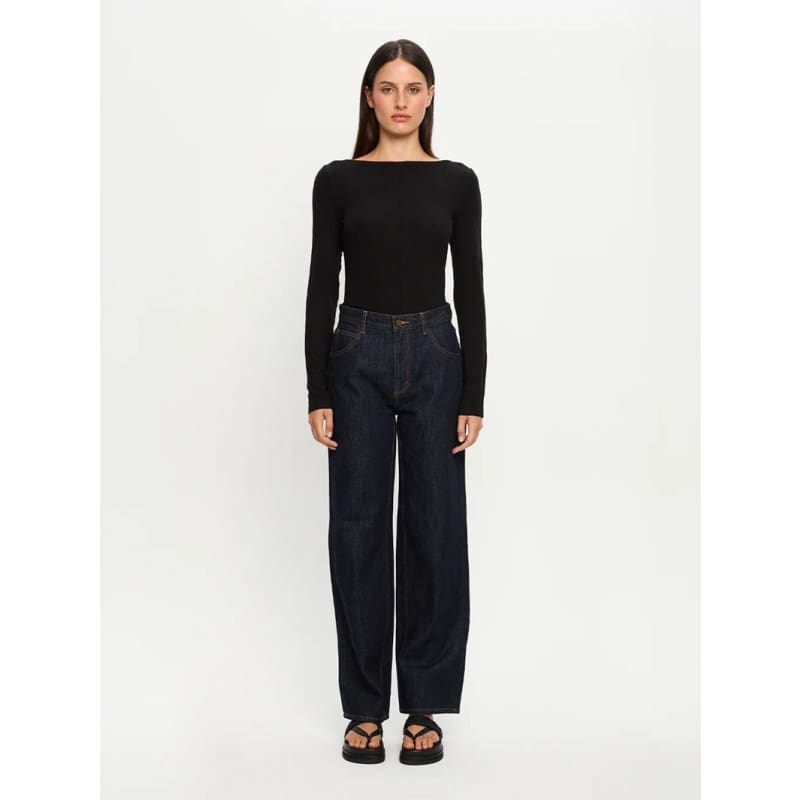 Quinn Knit Top | Black - Tops