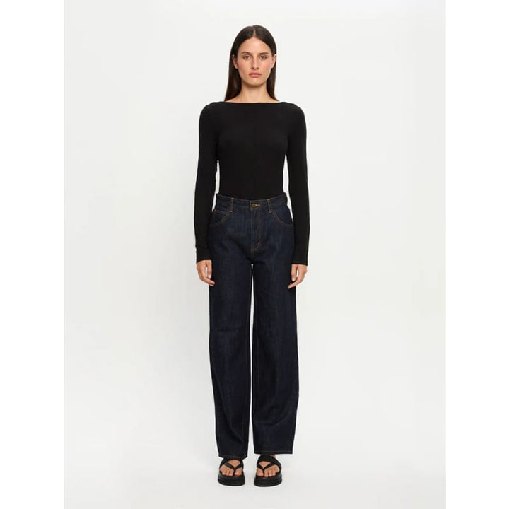 Quinn Knit Top | Black - Tops