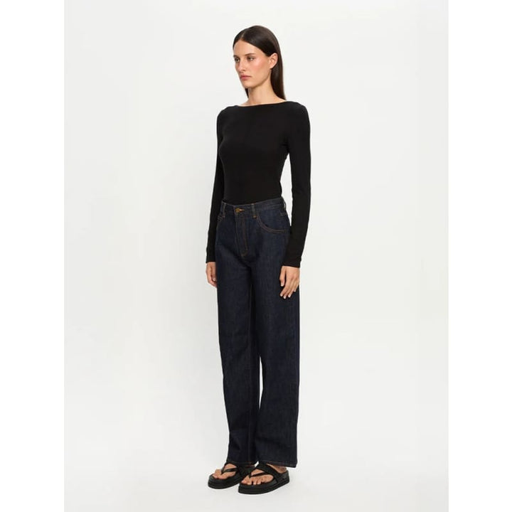 Quinn Knit Top | Black - Tops