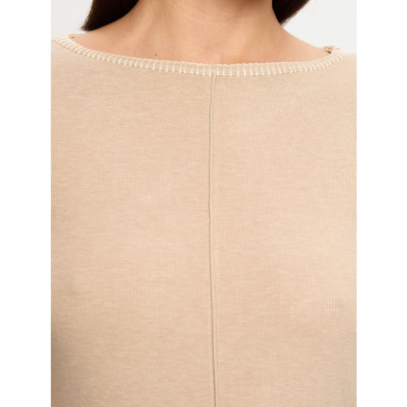 Quinn Knit Top | Taupe - Tops