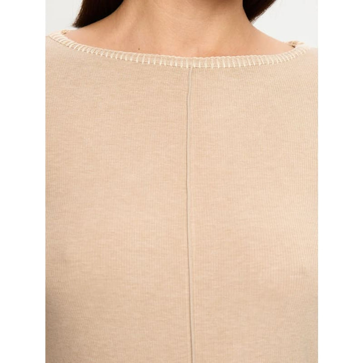 Quinn Knit Top | Taupe - Tops