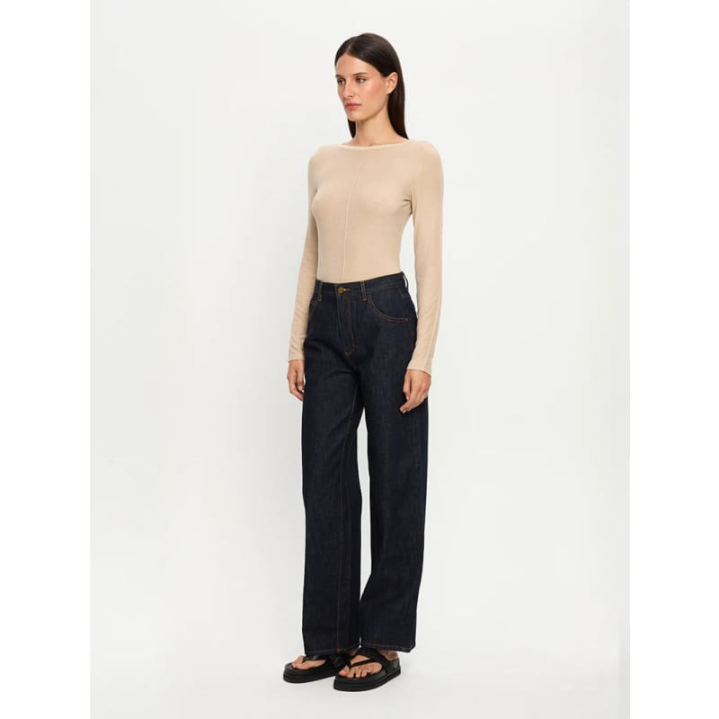 Quinn Knit Top | Taupe - Tops