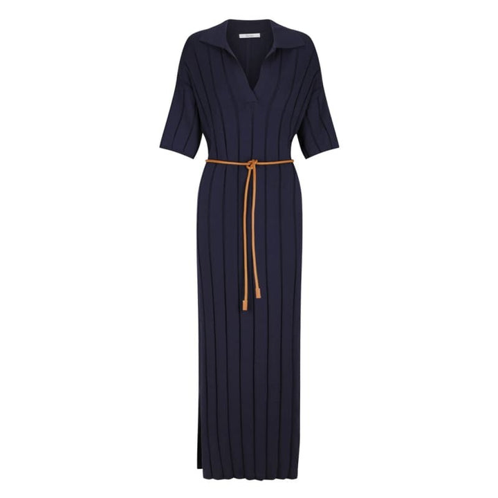 Raemi Rib Knit Dress | Navy - Dress