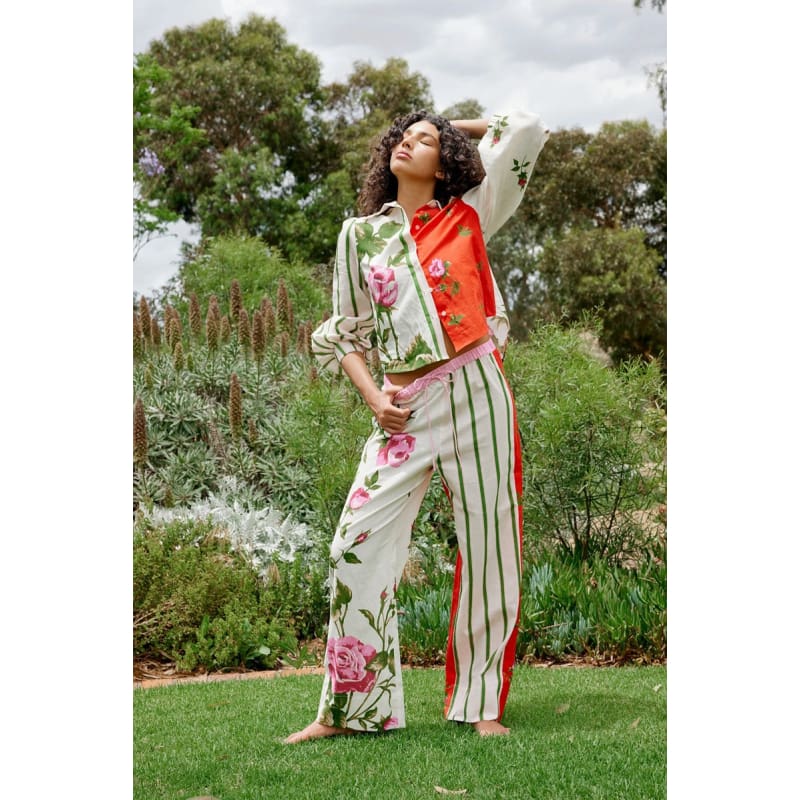 Rafferty Blouse | Ruby Antique Rose - Tops
