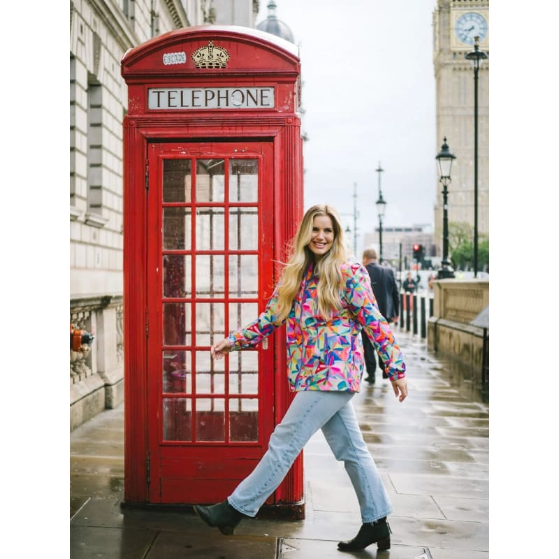 Rainbow Daisies Raincoat | Adults - Jackets