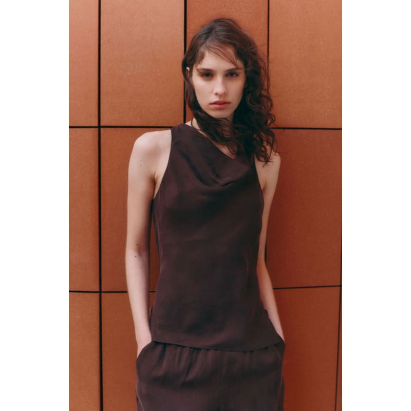 Raven Cupro Top | Raisin Tops