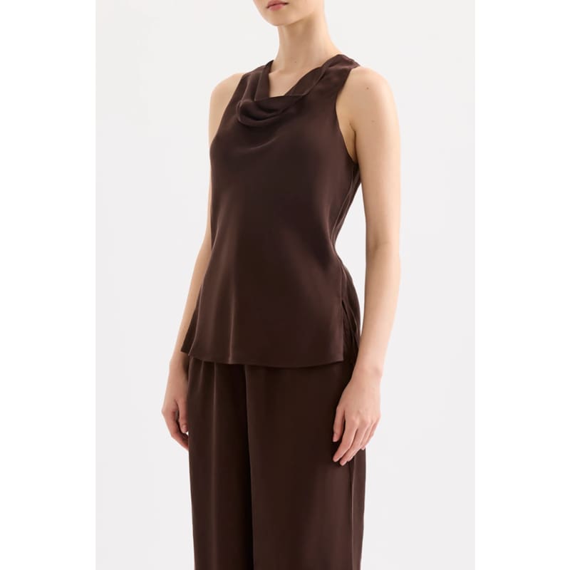 Raven Cupro Top | Raisin Tops