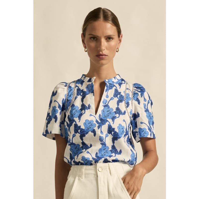 Recollect Top | Azure Bouquet - Tops