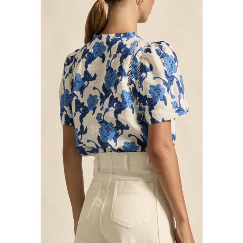 Recollect Top | Azure Bouquet - Tops