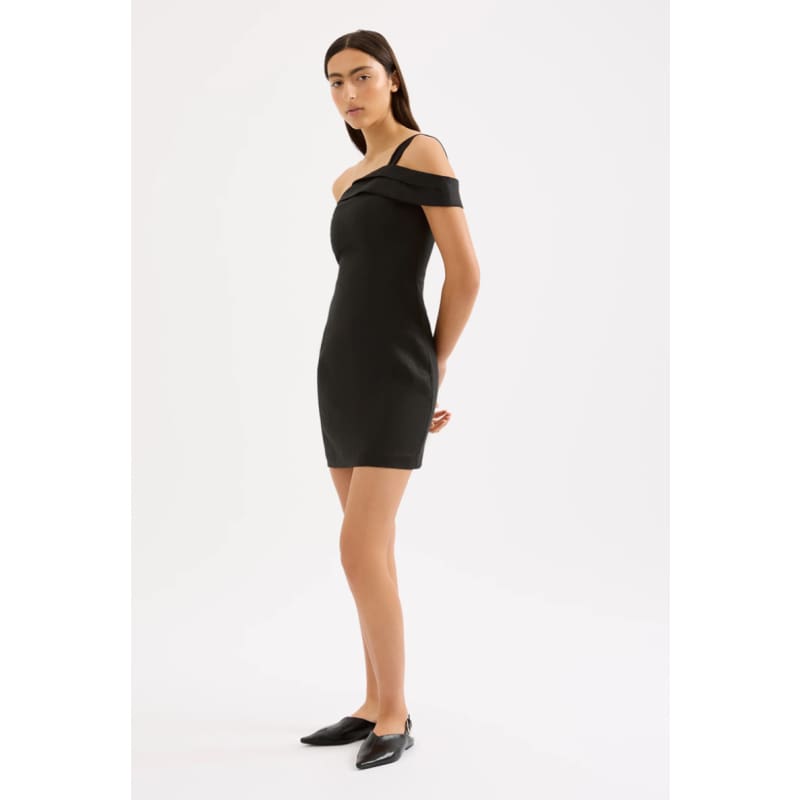 Reese Linen Mini Dress | Black - Dress