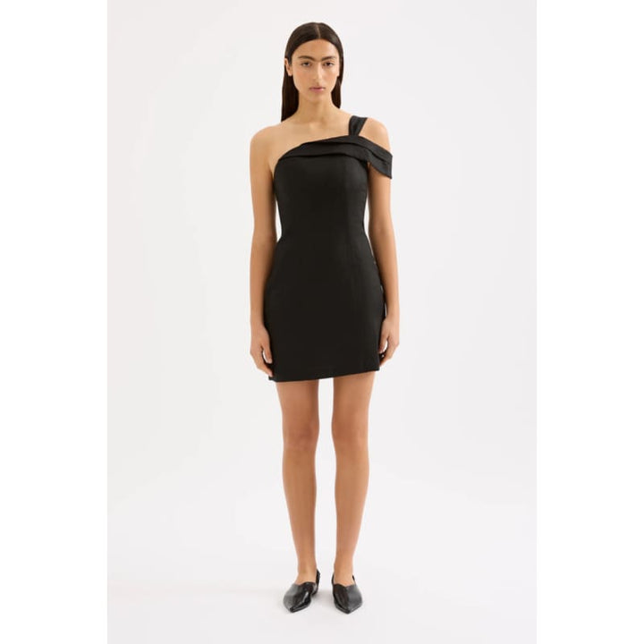 Reese Linen Mini Dress | Black - Dress