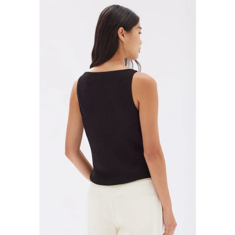 Reign Textured Top | Black - Tops