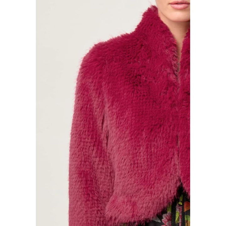 Reina Faux Fur Jacket | Rosa - Jackets