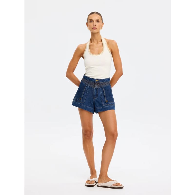 Rhea Halter Top | Cream - Tops