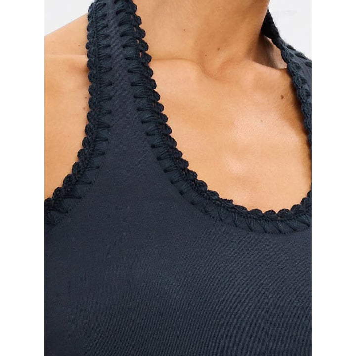 Rhea Halter Top | Navy - Tops