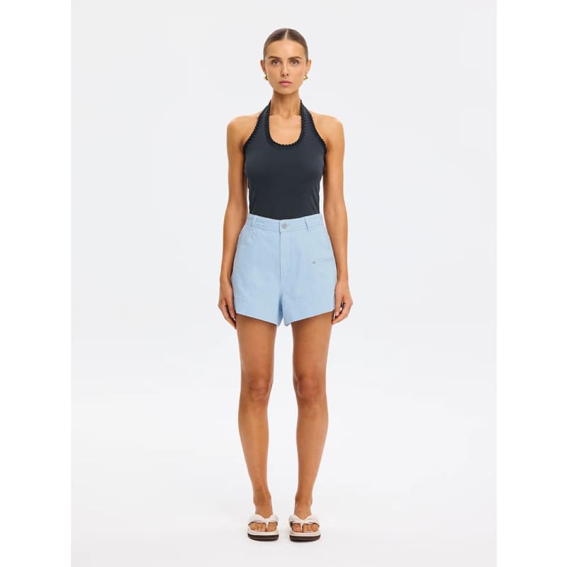 Rhea Halter Top | Navy - Tops