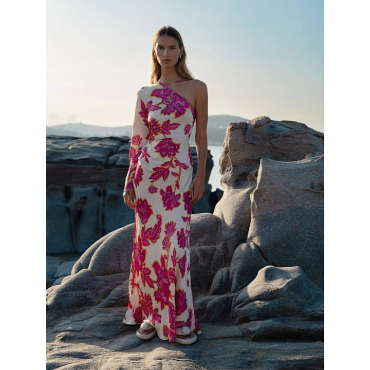 Rhia One Sleeve Maxi Dress - Dress