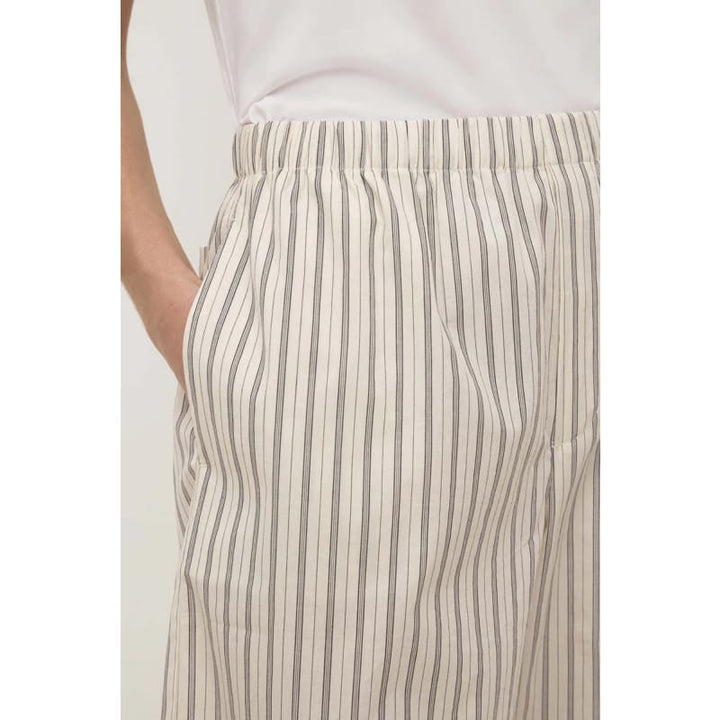 Ria Stripe Short | Cream/Smoke - Bottoms