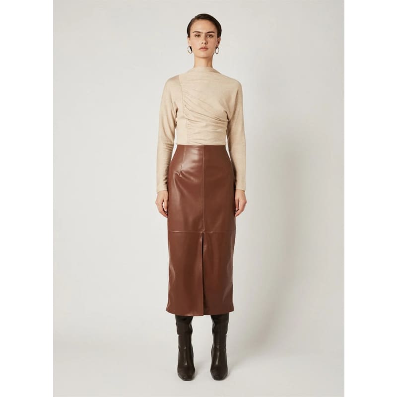 Rocco Midi Skirt | Nutmeg - Bottoms