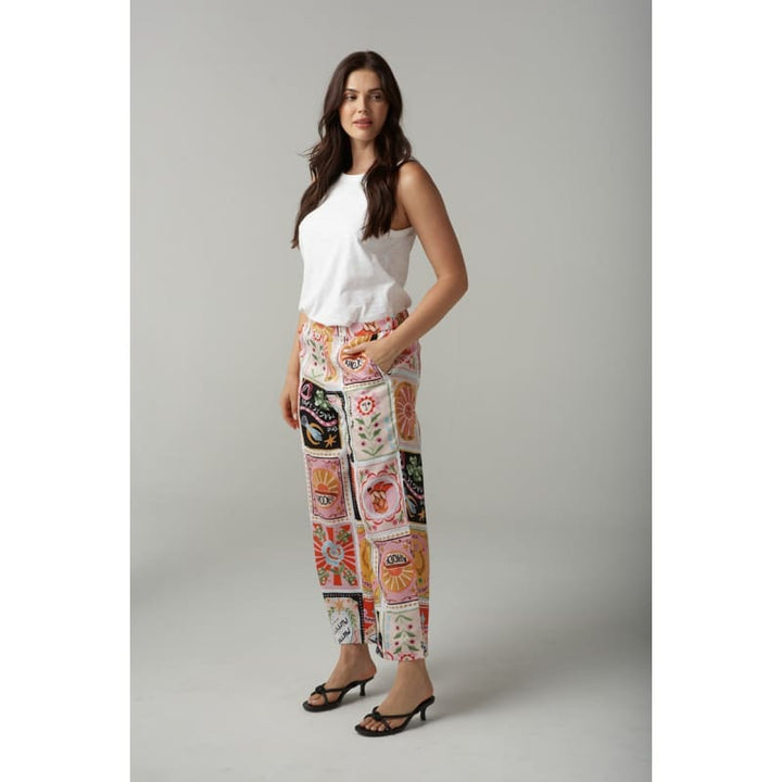 Rodeo Print Cropped Pant | Rodeo Print C1565 227 Bottoms