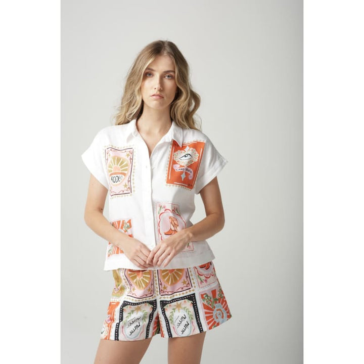 Rodeo Print Shorts | Rodeo Print C1531 227 Bottoms