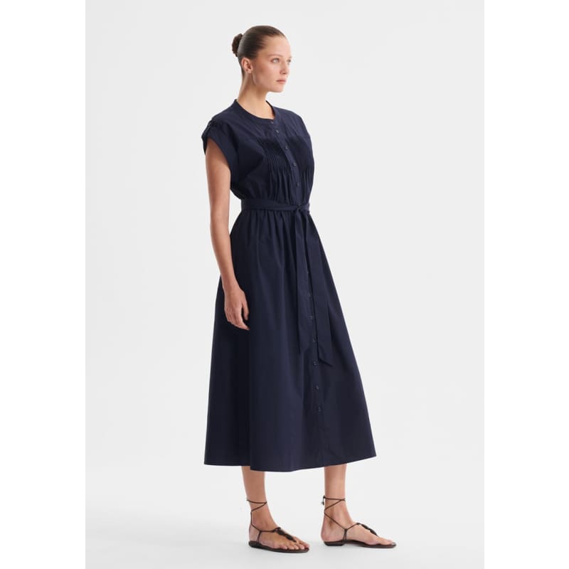 Romy Shirt Dress | Navy - Dress